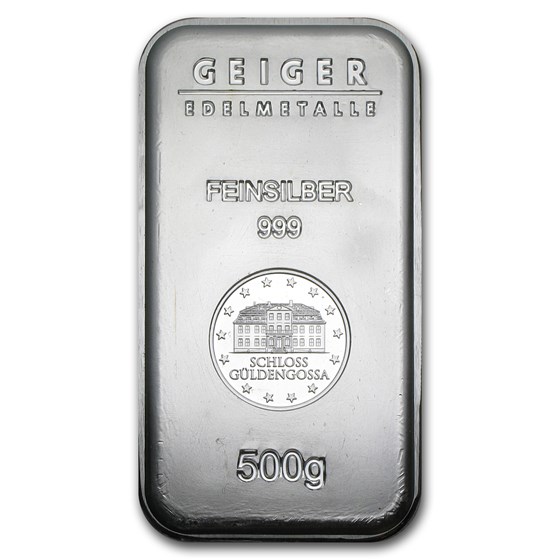 500 gram Silver Bar - Geiger (Security Line Series) 500 gram Silver Bar - Geiger (Security Line Series)